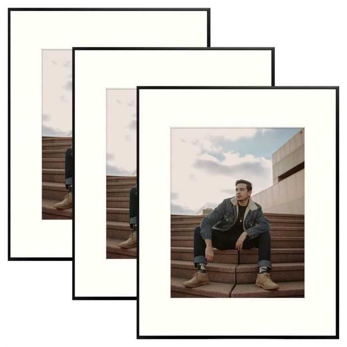 1 Pack 20x20 Frame Black, Display Picture 16x16 with mat or 20x20