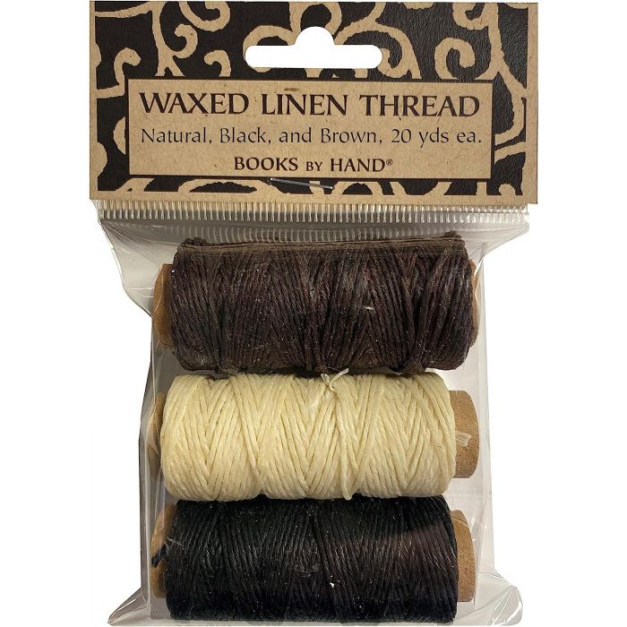 Bookbinding Coloured waxed sewing thread