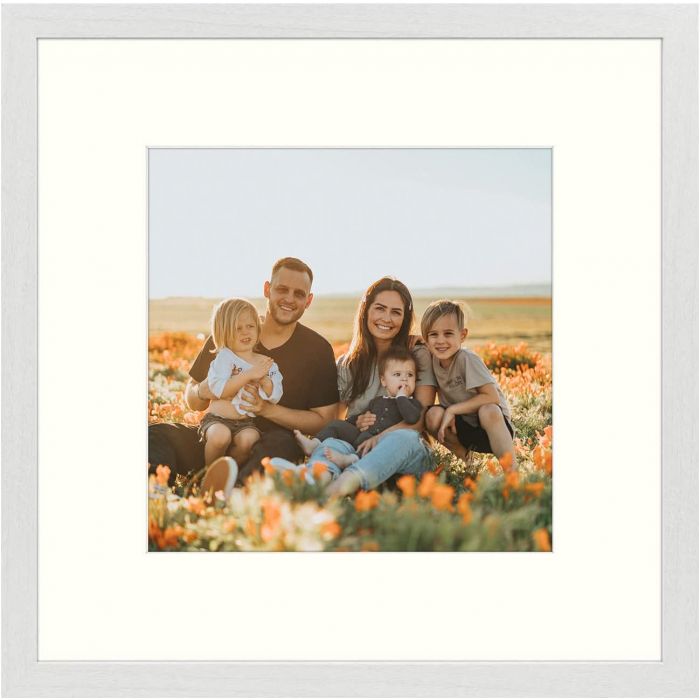 12x12 Frame for 8x8 Picture White Wood (9 Pcs per Box)
