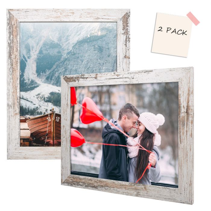 Golden State Art,BOGO 8x8 Picture Frame with Mat for 4 x 4 Photo