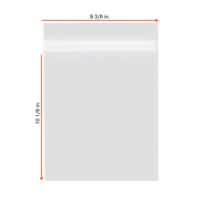 200 ct   8x10 Crystal Clear Bags For Photo Artwork &  Matting 
