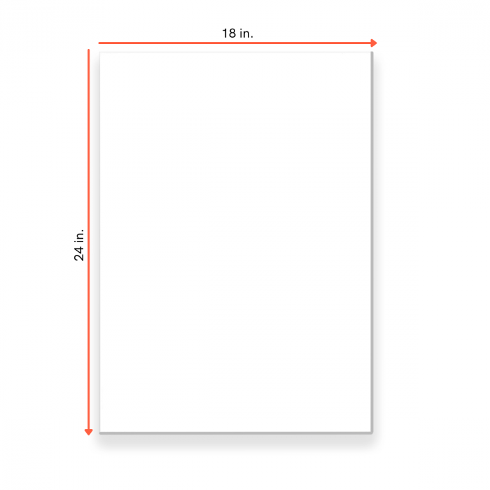 Self-stick 16x20 Foam Board White 10 