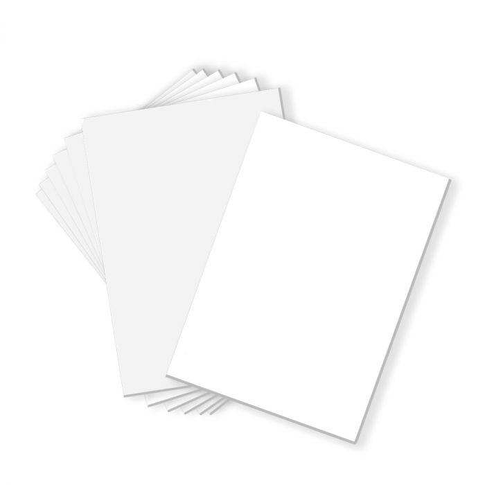 1/8 Thick 5x7 White Foam Core Backing Boards 5x7, White Pack of 10 Golden State Art 
