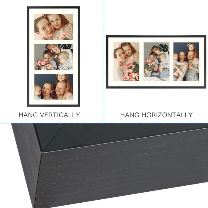 Multi Aperture Photo Frame. Holds One 8x8 Photo and Twelve 4x4