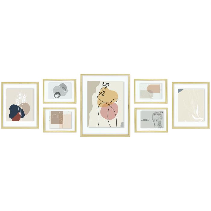 Mat Board Center, Set of 3, 16x20 Aluminum Metal Picture Frames - Wall  Display - for Art, Prints, Photos, Prints and More (Gold, 16x20)