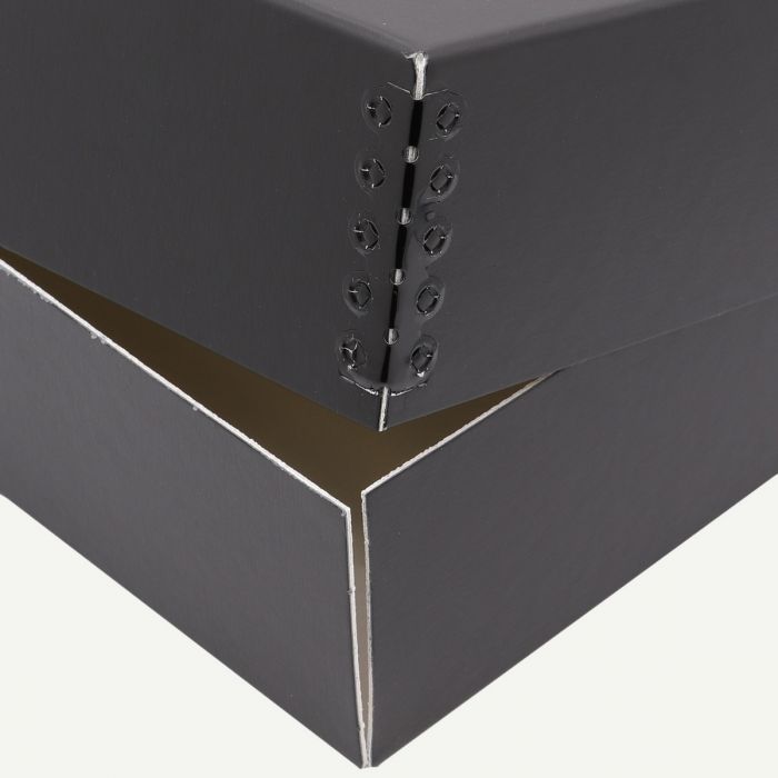 Lineco 8.5 x 11 Black 3 Deep Museum Storage Box Archival Acid