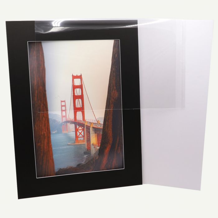 18x24 Pre-cut Mat with Whitecore fits 13x19 Picture + Backing + Bags