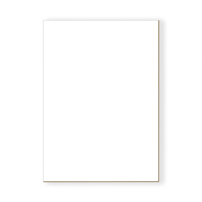 Golden State Art,12x18 White Backing Board with Browncore
