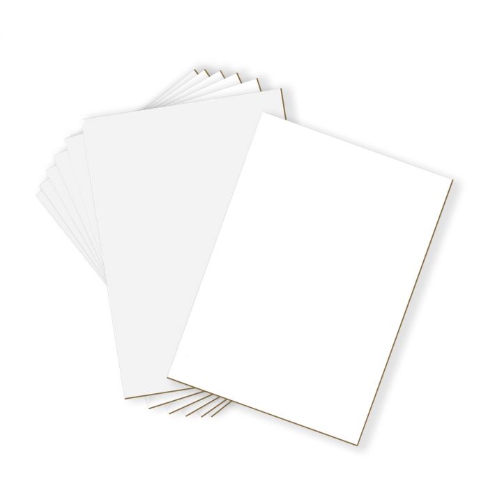 Golden State Art, 5x7 Backing Board Only - for Art, Photos, Print - 4-Ply -  50 Single Backing Boards (50 Pack) 5x7 50 Pack
