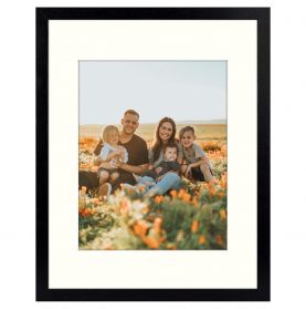11X14 Black MDF Frames, 8x10 Picture Frame, 11X14 Frame fits to 8x10 Picture
