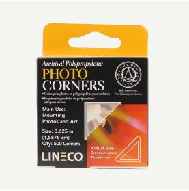 Lineco Infinity Archival Clear Photo Corners. Pack of 500.