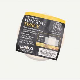 Lineco Self-Adhesive Mounting Hinging Tissue, 1" x 98'