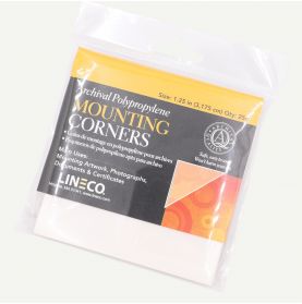 Lineco Archival Mounting Corners 1.25" Polypropylene Corners. Pack of 256.