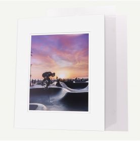 Pack of 25, 16x20 Pre-cut Double Mat with Whitecore fits 11x14 Picture + Backing + Bags.