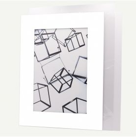 Pack of 10, 18x24 Pre-cut Mat with Whitecore fits 12x18 Picture + Backing + Bags.