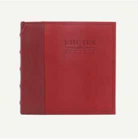 Faux Leather Maroon Photo Album for 200 4x6 Pictures