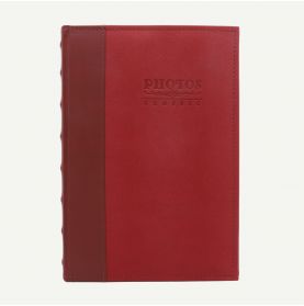Faux Leather Maroon Photo Album for 300 4x6 Pictures