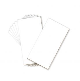 Pack of 100, 10x20 White Backing Board with Browncore