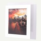 Pack of 50, 16x20 Pre-cut Mat with Whitecore fits 12x16 Picture + White Foam Board + Bags.
