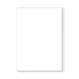 Golden State Art,8x10 White Backing Board with Browncore