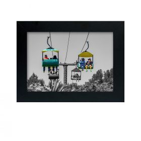 BOGO Two 5x7 Black Frames, Made to Display 5x7-inch Pictures on Desktop/Table Top Real Glass, Easel Stand