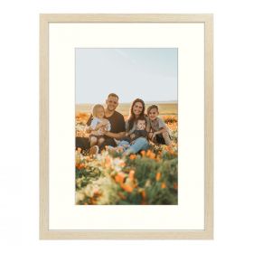 BOGO Wall Picture Frame - 12" x 16" Frame for 8" x 12" Photo Display, Beige