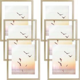 11x14 Gold Aluminum Frames Floating Frame for photo size up to 11 by 14