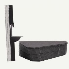 Single Wing 7 Inch Black Self-Stick Easel Back, Pack of 25.