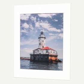 14x18 Custom Cut White Conservation Archival Mat with Whitecore fits 11x14 Picture