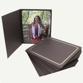 Pack of 50, Black Photo Folder for 8x10 or 6x8 Picture