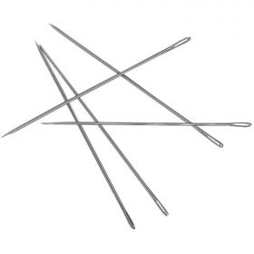 Lineco Book Binding Stainless Steel Needles, Ideally for Sewing Books and Slightly Blunt Point to Reduce Snagging, Perfect Length (Pack of 5)