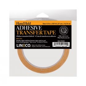 Lineco Reverse Wound Acid Free 2 mil Adesive Transfer Hand Held ATG Tape. Used in Picture Framing, Mounting of Materials Such as Paper, Wood, Plastics, and Metals.