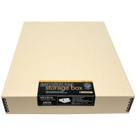 14x18 Tan museum box, 14x18 box with lid, 14x18 acid-free box, diy photo box 14x18, magazine storage box, Lineco 14x18 Tan Museum Storage Box