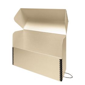 15X10 metal edge document box, Tan acid-free document case, 15X10 print storage box, 15X10 preservation file box, 5 inch width document folder, Lineco Archival Document Storage Box 15x10 Letter 5" Wide Tan Metal Edge