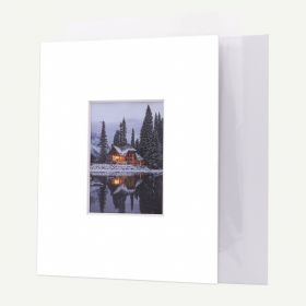 11x14 Pre-cut 8 PLY Mat with Whitecore fits 5x7 Picture + Backing + Bags