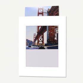 Pack of 25, White 11x14 Pre-Assembled Mats with Whitecore fits 8x10 Picture + Bags