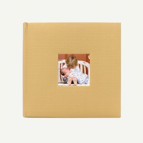 Faux Leather Gold Geometric Photo Album for 200 4x6 Pictures 
