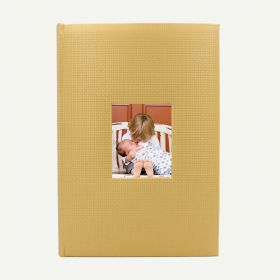 Faux Leather Gold Geometric Photo Album for 300 4x6 Pictures 