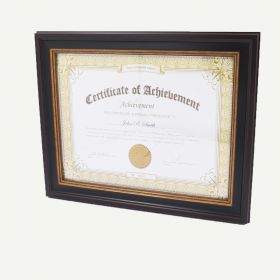 8.5x11 Black Burgundy Polystyrene 1 1/4" Diploma Frame for 8.5x11 Picture 