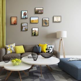 8.5x11 Black Aluminum Frames Diploma Frame Gallery Wall Frame Set