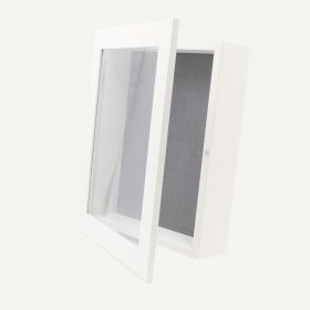 8x10.5 White MDF 1 1/4" Shadow Box Frame    