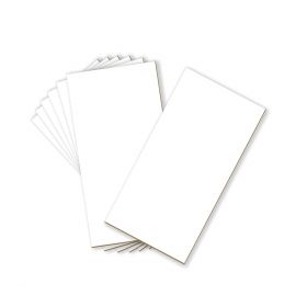 Pack of 100, 10x20 White Backing Board with Browncore